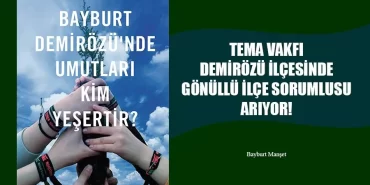 TEMA Vakfı Demirözü İlçesinde Gönüllü İlçe Sorumlusu Arıyor!
