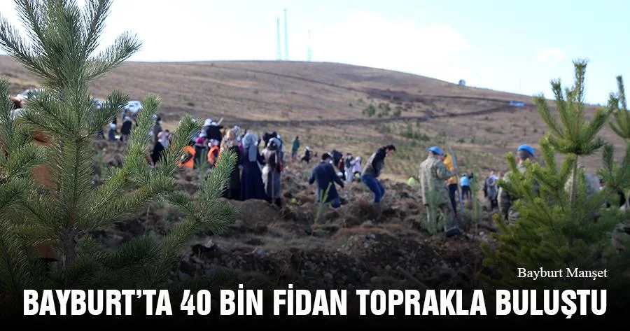 Bayburt’ta 40 Bin Fidan Toprakla Buluştu