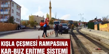 Kışla Çeşmesi Rampasına Kar-Buz Eritme Sistemi