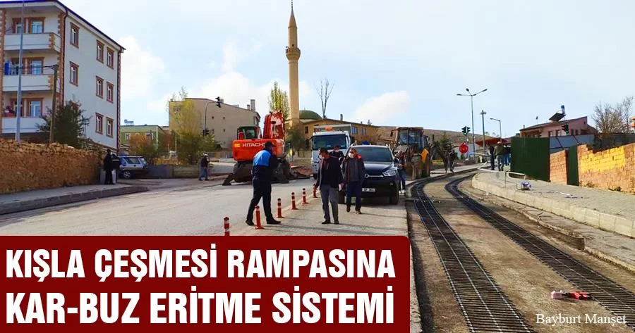 Kışla Çeşmesi Rampasına Kar-Buz Eritme Sistemi