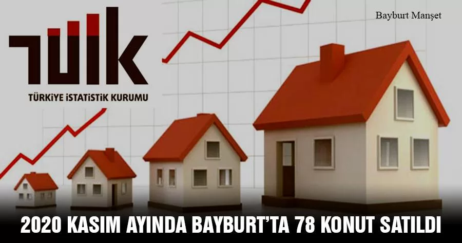 2020 Kasım Ayında Bayburt'ta 78 Konut Satıldı