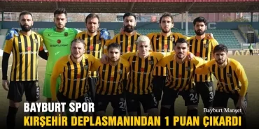 Bayburt Spor Kırşehir Deplasmanından 1 Puan Çıkardı
