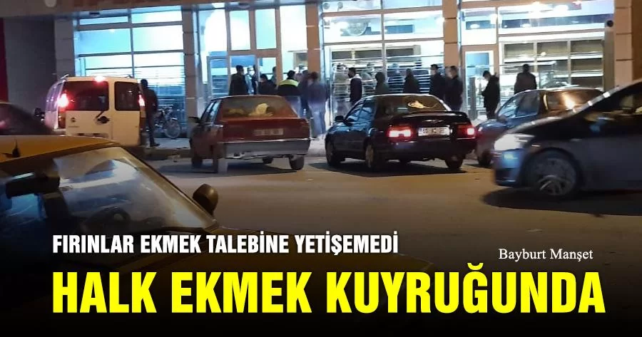 Fırınlar Ekmek Talebine Yetişemedi, Halk Ekmek Kuyruğunda