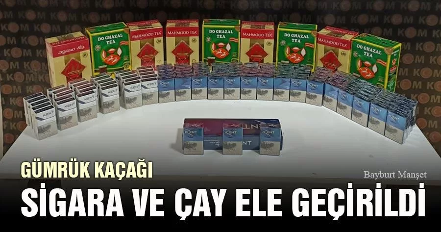 Gümrük Kaçağı Sigara ve Çay Ele Geçirildi