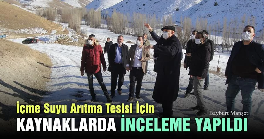 İçme Suyu Arıtma Tesisi İçin Kaynaklarda İnceleme Yapıldı