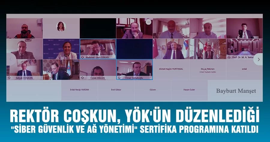 Rektör Coşkun, YÖK'ün Düzenlediği 