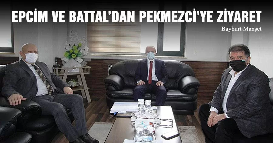 Bayburt Valisi Epcim Ve Milletvekili Battal’dan Başkan Pekmezci’ye Ziyaret