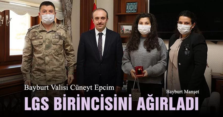 Bayburt Valisi LGS Birincisini Ağırladı