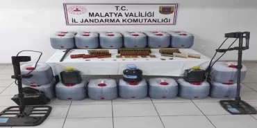 Malatya’da kaçak içki imalathanesine baskın