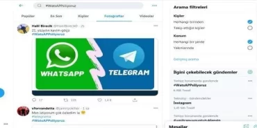 Sosyal medyada #WhatsAppSiliyoruz kampanyası