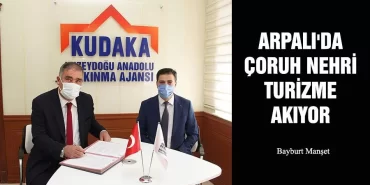Arpalı'da Çoruh Nehri Turizme Akıyor