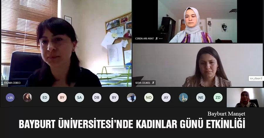 Bayburt Üniversitesi’nde Online Kadınlar Günü Etkinliği
