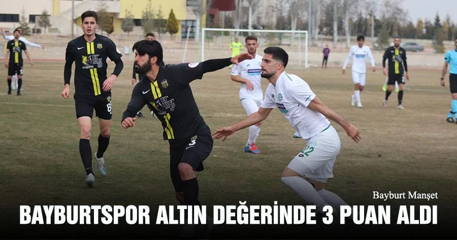 Bayburtspor Altın Değerinde 3 Puan Aldı