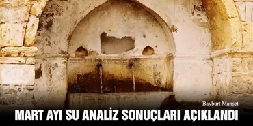 Mart 2021 Bayburt Su Analiz Sonuçları Açıklandı