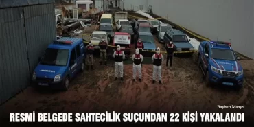 Resmi Belgede Sahtecilik Suçundan 22 Kişi Yakalandı