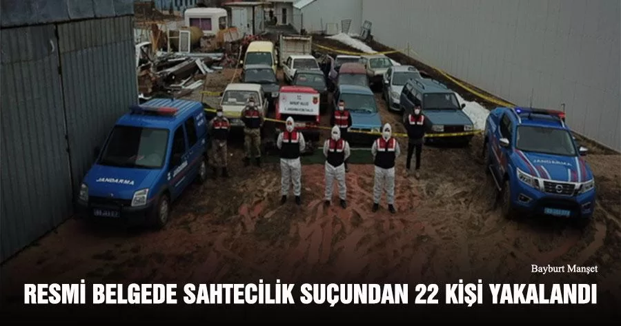 Resmi Belgede Sahtecilik Suçundan 22 Kişi Yakalandı