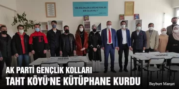 Ak Parti Gençlik Kolları Taht Köyü'ne Kütüphane Kurdu
