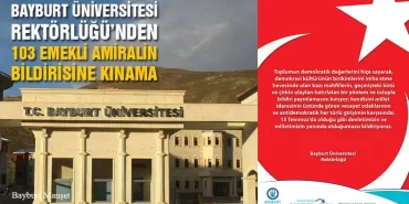 Bayburt Üniversitesi Rektörlüğü’nden 103 Emekli Amiralin Bildirisine Kınama