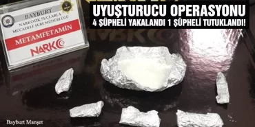 Uyuşturucu Operasyonu 4 Şüpheli Yakalandı 1 Şüpheli Tutuklandı!
