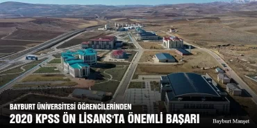 Bayburt Üniversitesi Öğrencilerinden 2020 KPSS Ön Lisans'ta Önemli Başarı