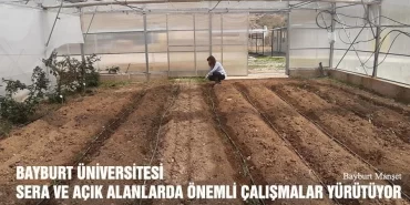 Bayburt Üniversitesi Sera Ve Açık Alanlarda Önemli Çalışmalar Yürütüyor