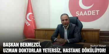Başkan Bekmezci, Uzman Doktorlar Yetersiz, Hastane Dökülüyor!
