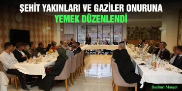 Şehit Yakınları ve Gaziler Onuruna Yemek Düzenlendi