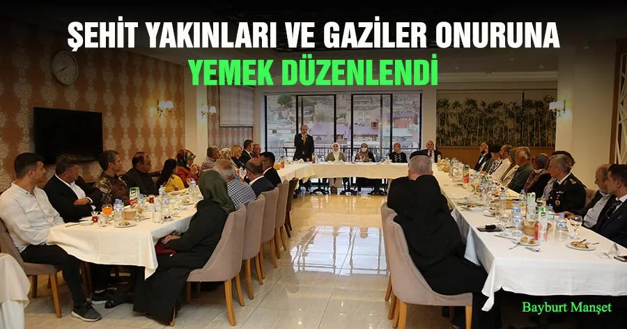 Şehit Yakınları ve Gaziler Onuruna Yemek Düzenlendi