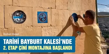 Tarihi Bayburt Kalesi’nde 2. Etap Çin-i Montajına Başlandı