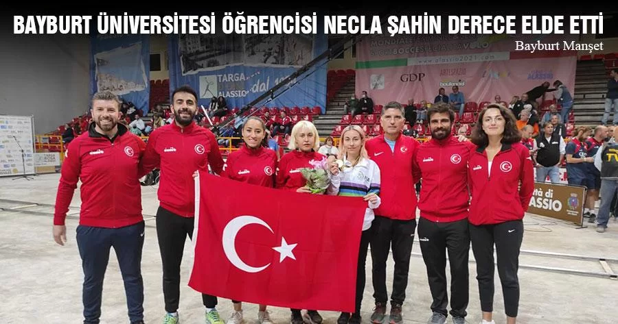 Bayburt Üniversitesi Öğrencisi Necla Şahin Derece Elde Etti