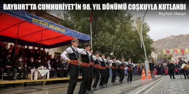 Bayburt’ta Cumhuriyet’in 98. Yıl Dönümü Coşkuyla Kutlandı