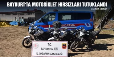 Bayburt'ta Motosiklet Hırsızları Tutuklandı