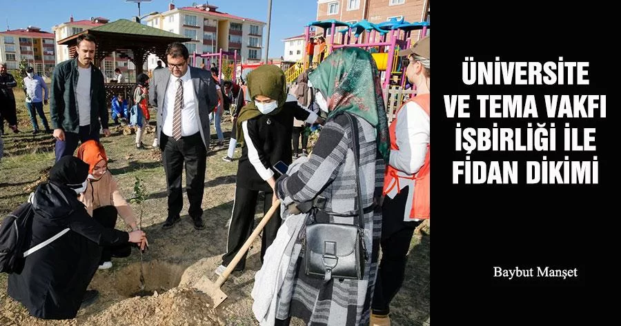 Üniversite Ve Tema Vakfı İşbirliği İle Fidan Dikimi