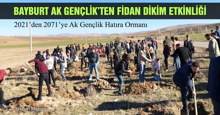 Bayburt Ak Gençlik’ten Fidan Dikim Etkinliği