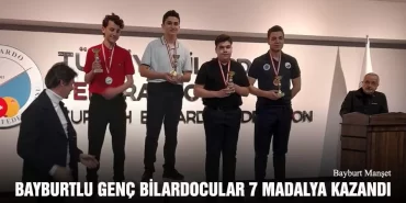 Bayburtlu Genç Bilardocular 7 Madalya Kazandı