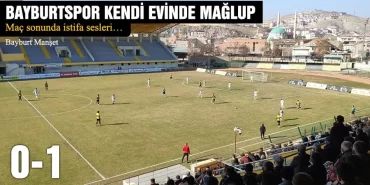 Bayburtspor Kendi Evinde Mağlup