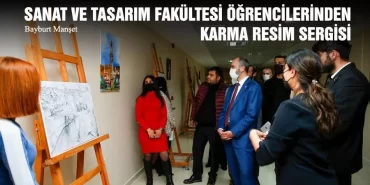 Sanat ve Tasarım Fakültesi Öğrencilerinden Karma Resim Sergisi