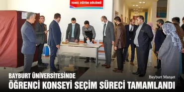 Bayburt Üniversitesinde Öğrenci Konseyi Seçim Süreci Tamamlandı