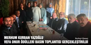 Merhum Kurban Yazoğlu Vefa Onur Ödülleri Basın Toplantısı Gerçekleştirildi