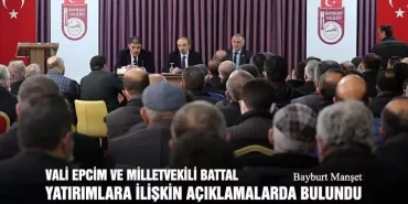 Vali Epcim Ve Milletvekili Battal Yatırımlara İlişkin Açıklamalarda Bulundu