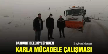 Bayburt Belediyesi'nden Karla Mücadele Çalışması