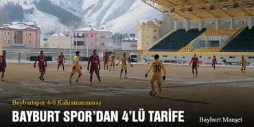 Bayburt Spor’dan 4’lü Tarife