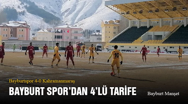 Bayburt Spor’dan 4’lü Tarife