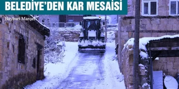 Belediye’den Kar Mesaisi