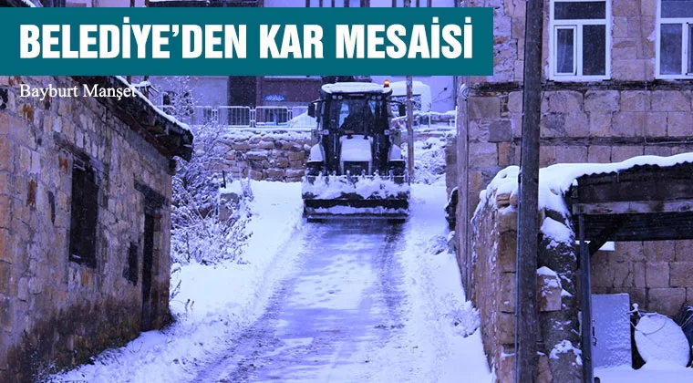 Belediye’den Kar Mesaisi