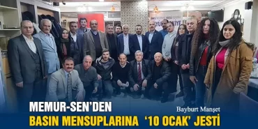 Memur-Sen’den Basın Mensuplarına ‘10 Ocak’ Jesti