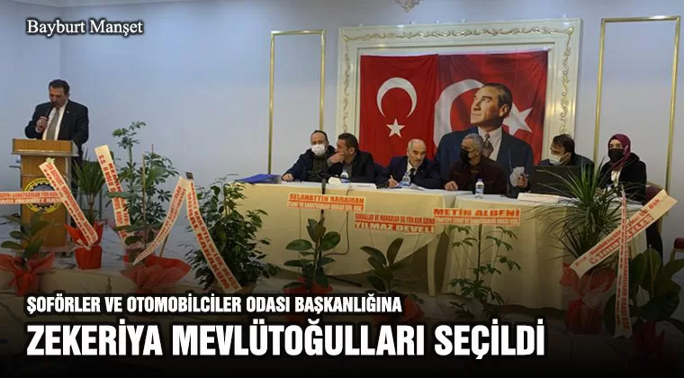 Şoförler ve Otomobilciler Odası Başkanlığına Zekeriya Mevlütoğulları Seçildi