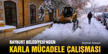Bayburt Belediyesi'nden Karla Mücadele Çalışması