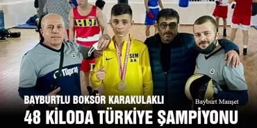 Bayburtlu Boksör Karakulaklı, 48 Kiloda Türkiye Şampiyonu