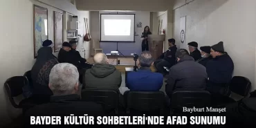 BAYDER Kültür Sohbetleri'nde AFAD Sunumu